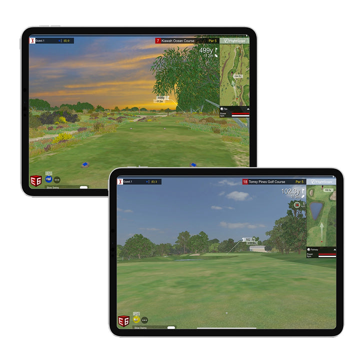 Mevo Gen2 Launch Monitor data on device screen